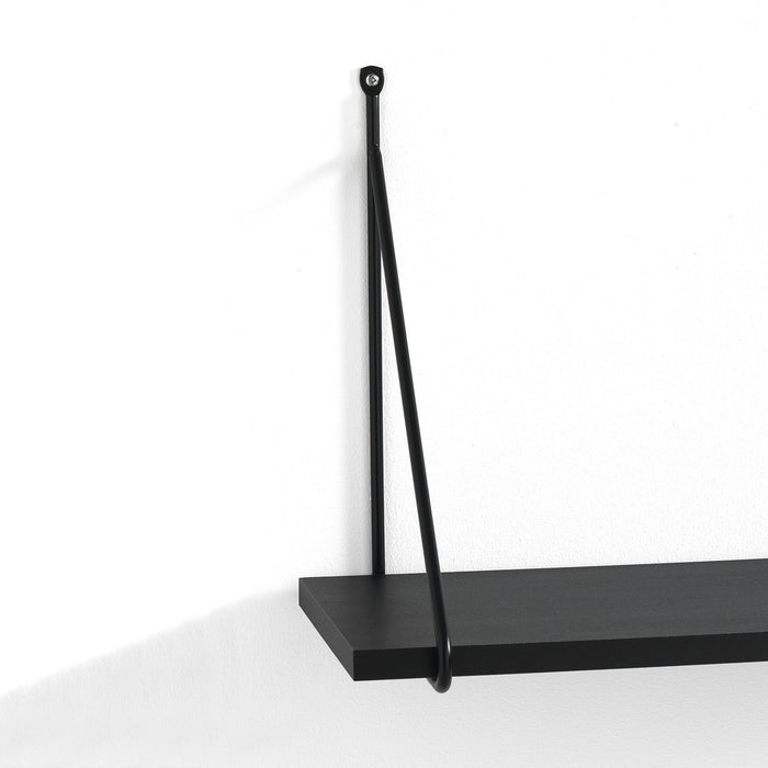 Mensola da parete effetto legno nera cm. H.30 x L.60 x P.22