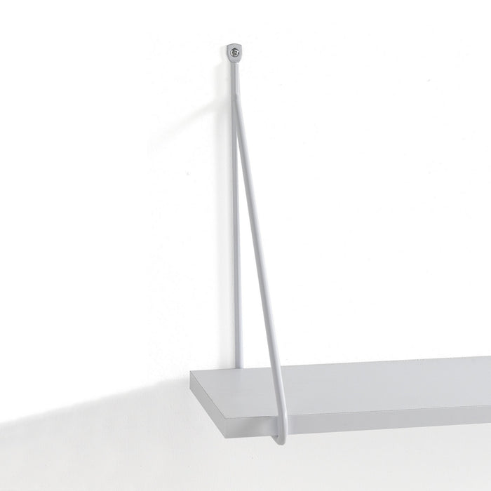 Mensola da parete effetto legno bianca cm. H.30 x L.60 x P.22