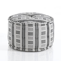 Pouf rotondo in cotone non sfoderabile cm. Ø.50 x H.30