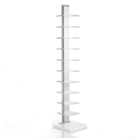 Libreria 10 ripiani in acrilico trasparente  cm. H.148 x L.30 x P.30