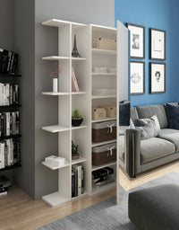 Libreria effetto legno finitura larice cm. H.160 x L.87,5 x P.28