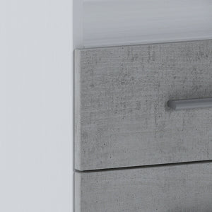 Scrivania effetto legno finitura larice bianco cm. H.75xL.120xP.48