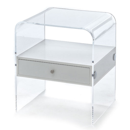 Tavolino in acrilico trasparente cm. H.45 x L.40 x P.33