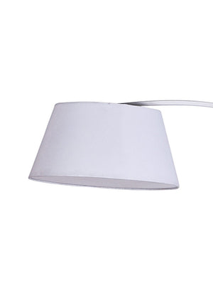 Lampada da terra in metallo bianca cm. H.205 x L.160 x P.50