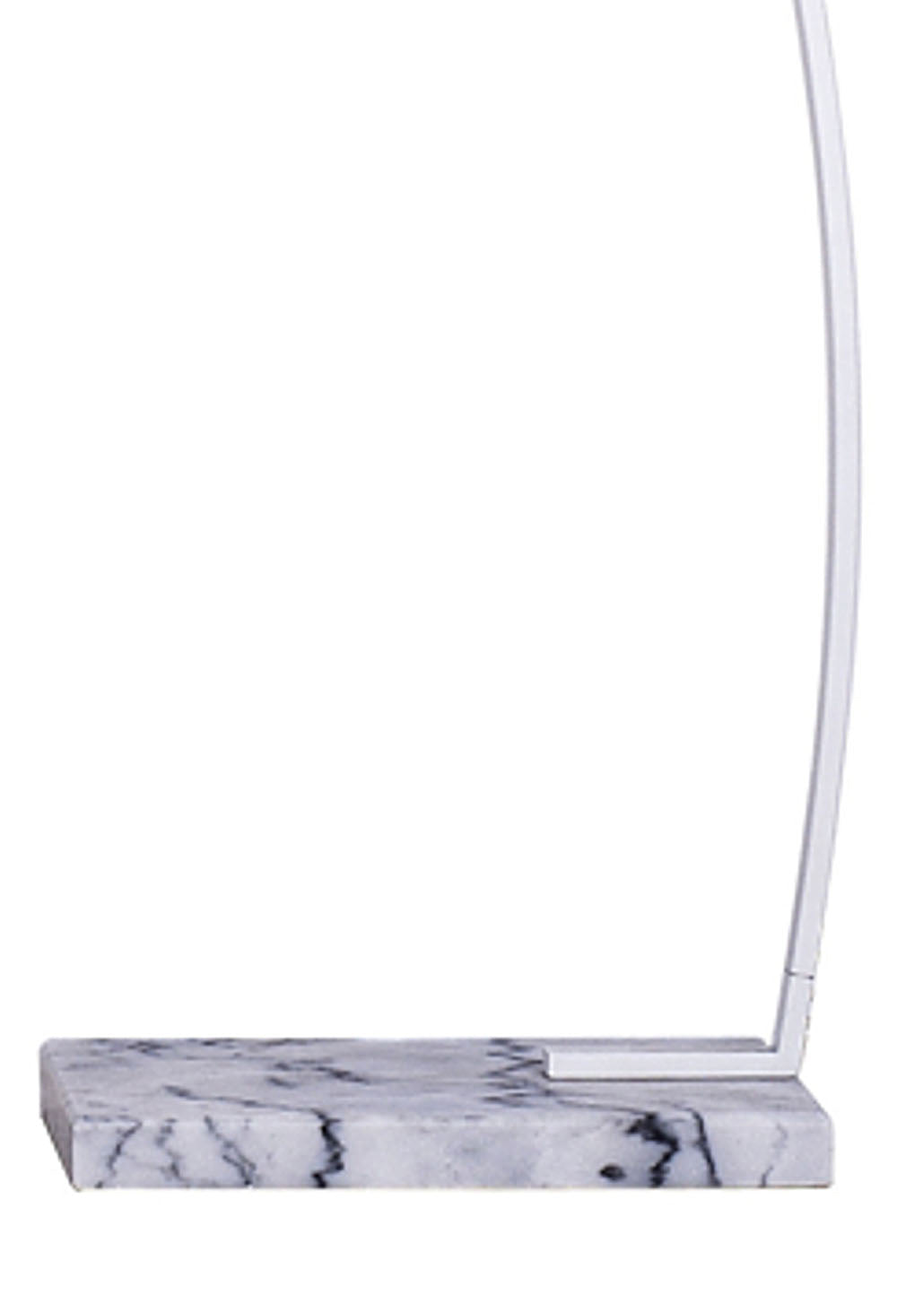 Lampada da terra in metallo bianca cm. H.205 x L.160 x P.50