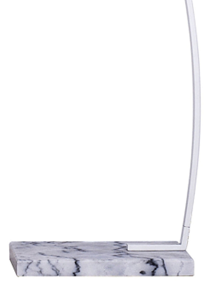 Lampada da terra in metallo bianca cm. H.205 x L.160 x P.50