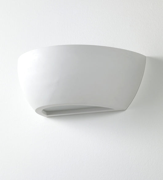 Applique in ceramica bianca cm. L31,5 x P16 x H11