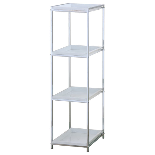 Scaffale in metallo cromato cm. P.38,5  x L.31 x H.115