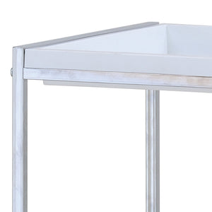 Scaffale in metallo cromato cm. P.38,5  x L.31 x H.115