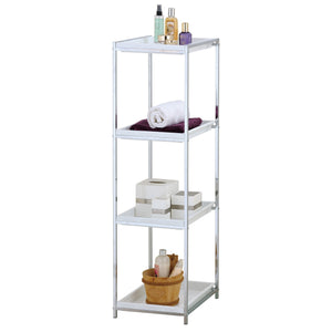 Scaffale in metallo cromato cm. P.38,5  x L.31 x H.115