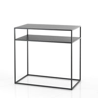 Consolle in acciaio verniciato antracite cm. H.77 x P.40 x L.80