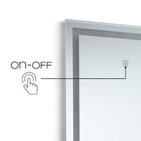 Specchiera da parete cm.L.50 x H.120 x P.2