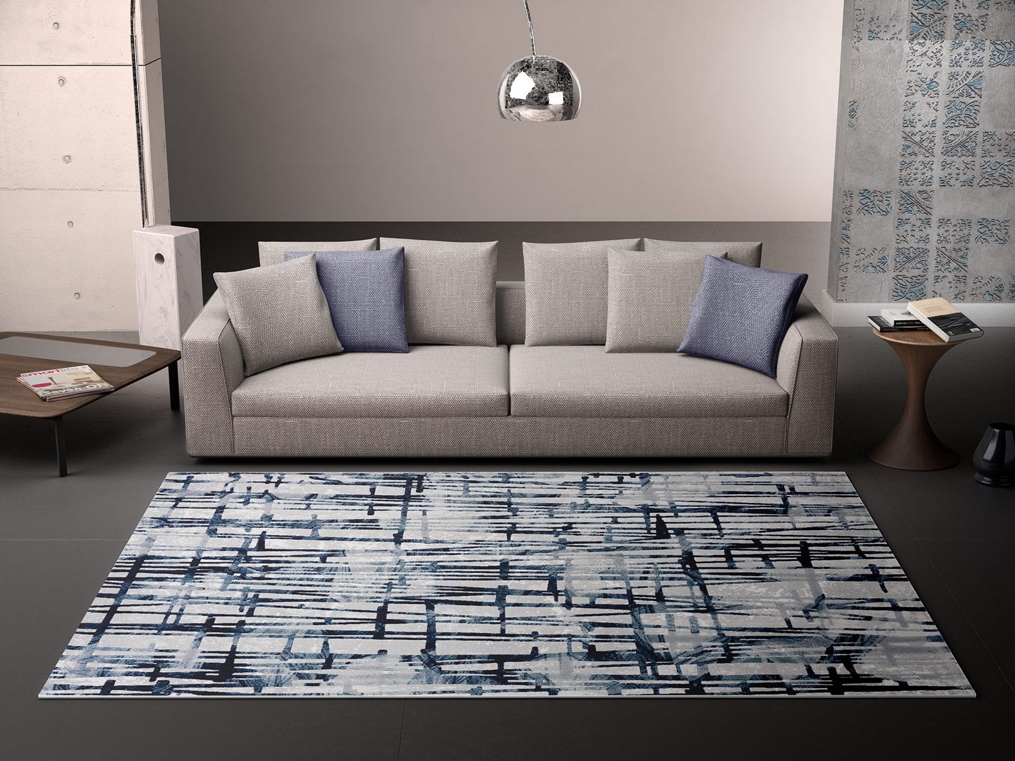 Tappeto 100% polipropilene multicolore cm.133 x 190