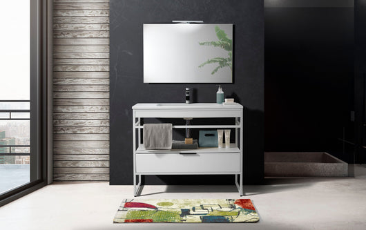 Tappeto bagno 100% polipropilene multicolore cm.60 x 110