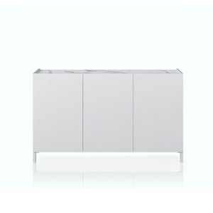 Madia 3 ante effetto legno bianca cm. H.84 x L.130 x P.40