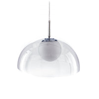 Lampadario in plastica trasparente cm. Ø.37 x H.24