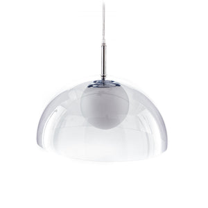 Lampadario in plastica trasparente cm. Ø.37 x H.24