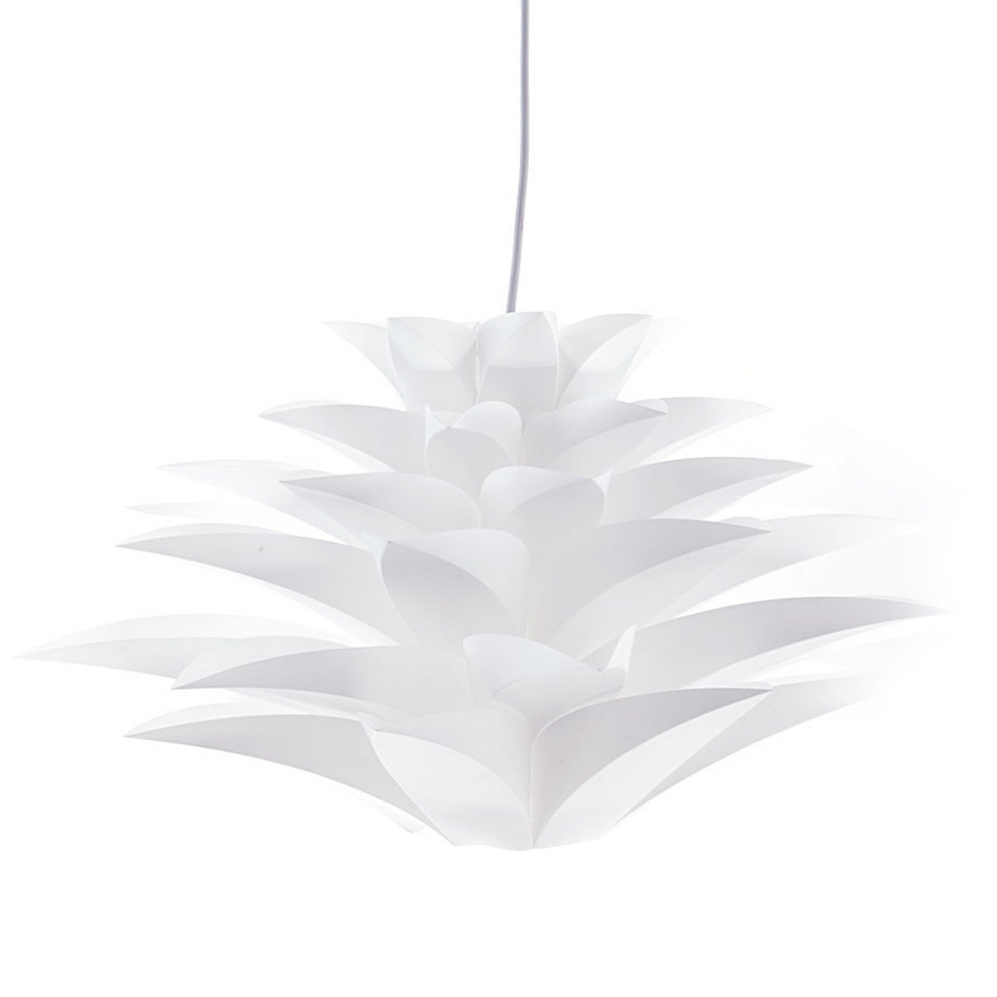 Lampadario in polipropilene bianco cm Ø.50 x H.29