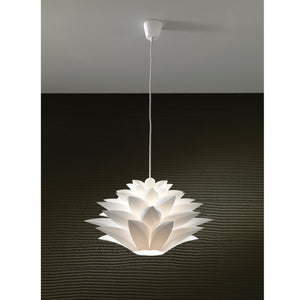Lampadario in polipropilene bianco cm Ø.50 x H.29
