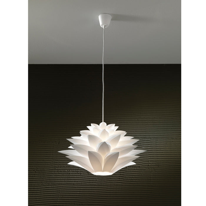 Lampadario in polipropilene bianco cm Ø.50 x H.29