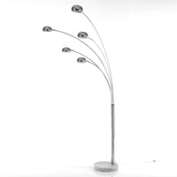 Lampada da terra in metallo cromato cm. Ø.13