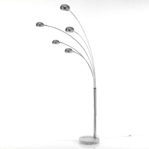 Lampada da terra in metallo cromato cm. Ø.13