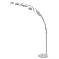 Lampada da terra in metallo cromato cm. Ø.13