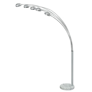 Lampada da terra in metallo cromato cm. Ø.13