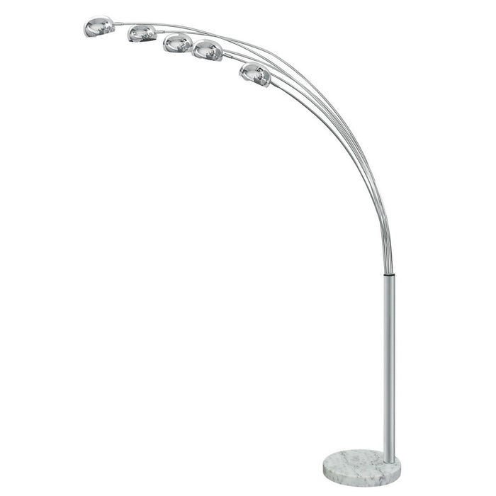 Lampada da terra in metallo cromato cm. Ø.13