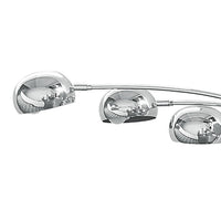 Lampada da terra in metallo cromato cm. Ø.13