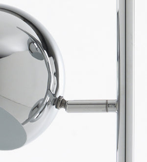 Lampada da terra in metallo cromato cm. H.155 x L.44