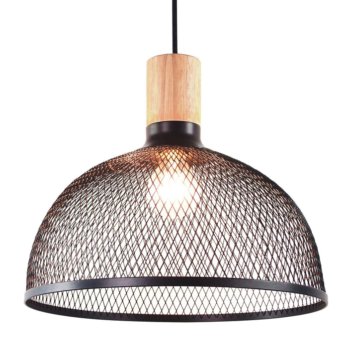 Lampadario in metallo nero opaco cm. Ø34 H28
