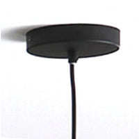 Lampadario in metallo nero opaco cm. Ø34 H28