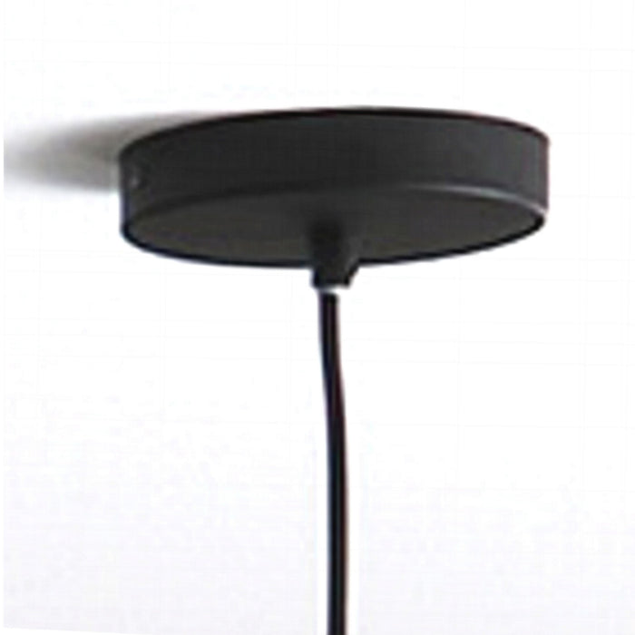 Lampadario in metallo nero opaco cm. Ø34 H28