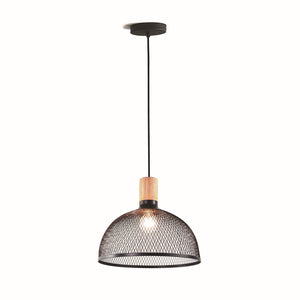 Lampadario in metallo nero opaco cm. Ø34 H28