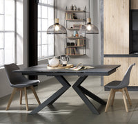 Lampadario in metallo nero opaco cm. Ø34 H28