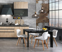 Lampadario in metallo nero opaco cm. Ø34 H28