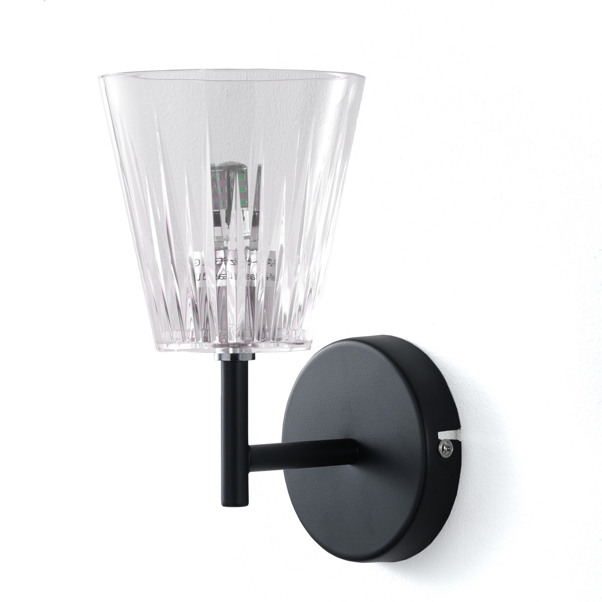 Applique in acrilico trasparente cm. L.11 x P.14 x H.20