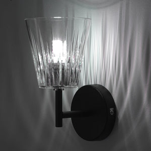 Applique in acrilico trasparente cm. L.11 x P.14 x H.20