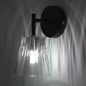 Applique in acrilico trasparente cm. L.11 x P.14 x H.20