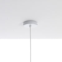 Lampadario in metallo verniciato bianco opaco cm. H.43 x L.59 x P.59