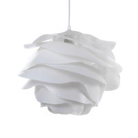 Lampadario in polipropilene bianco opaco cm H.30 x Ø.40