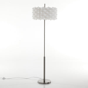 Lampada da terra in polipropilene bianco opaco cm H.145 x Ø.45