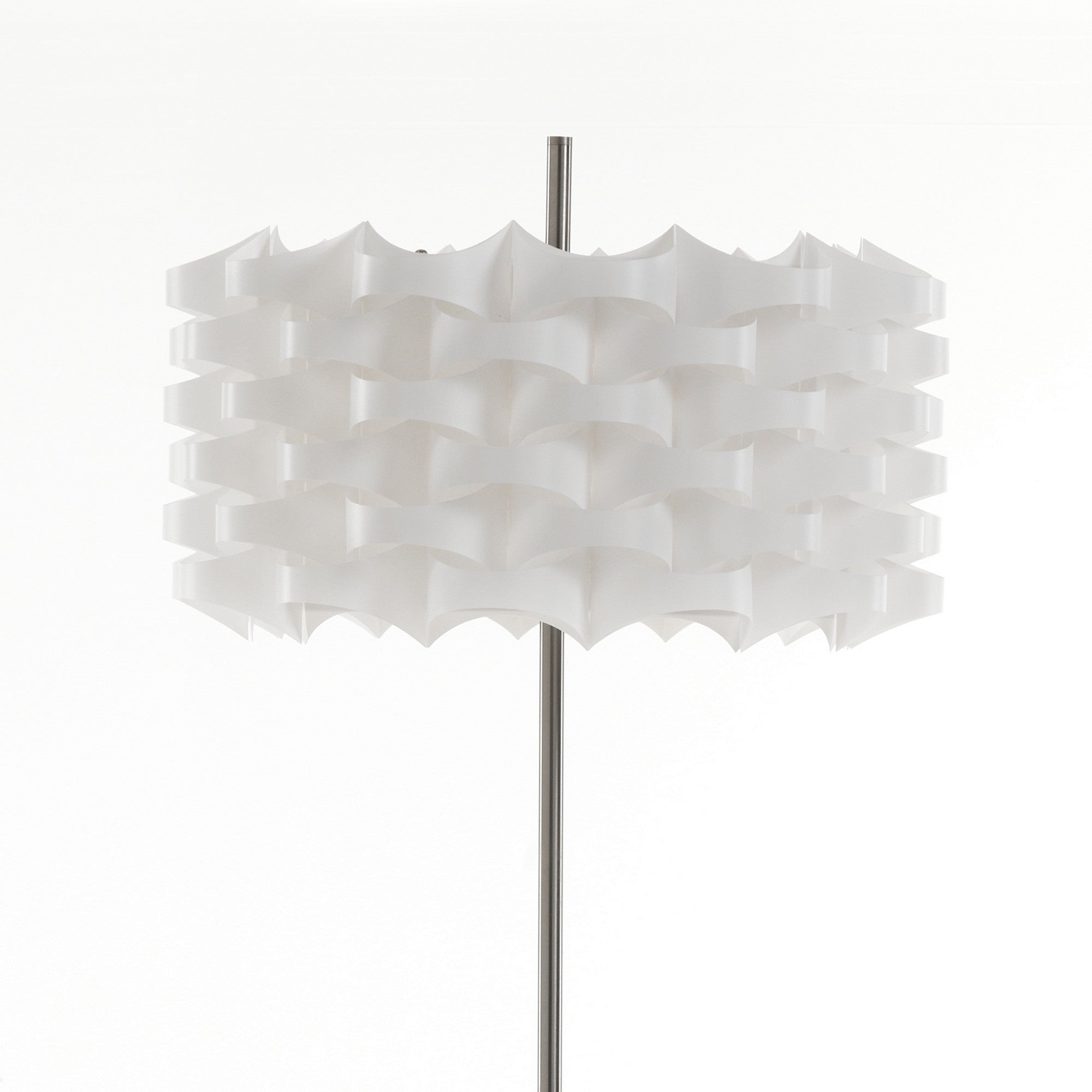 Lampada da terra in polipropilene bianco opaco cm H.145 x Ø.45