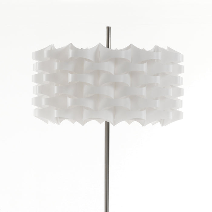 Lampada da terra in polipropilene bianco opaco cm H.145 x Ø.45