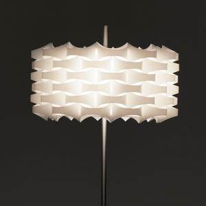 Lampada da terra in polipropilene bianco opaco cm H.145 x Ø.45