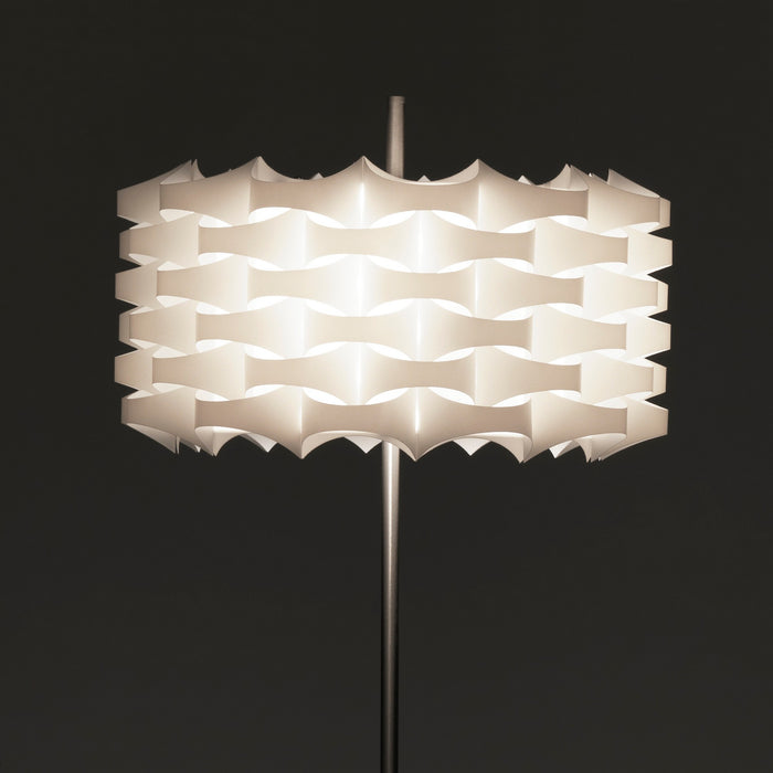 Lampada da terra in polipropilene bianco opaco cm H.145 x Ø.45