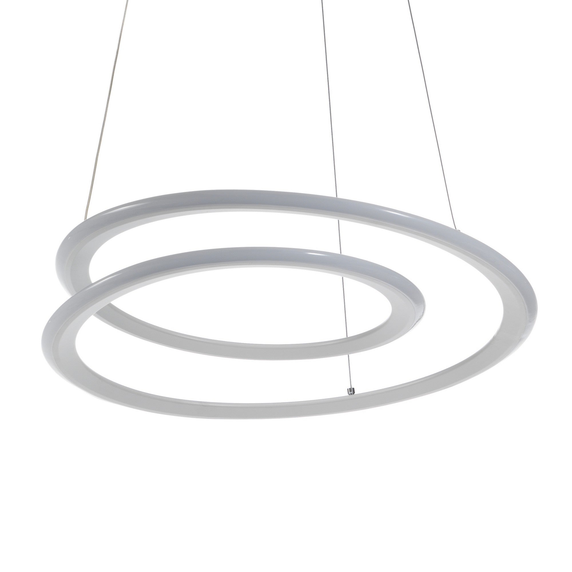 Lampadario in polipropilene bianco opaco cm H.165 x Ø.50