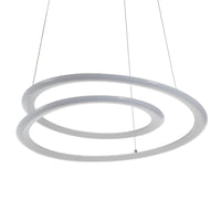 Lampadario in polipropilene bianco opaco cm H.165 x Ø.50