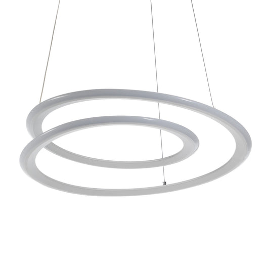 Lampadario in polipropilene bianco opaco cm H.165 x Ø.50